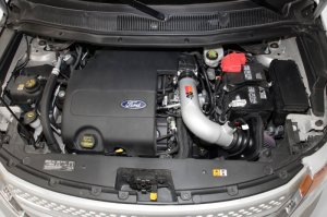 Ford Explorer Performance Air Intake - K&N Engineering - Aluminum Mandrel-Bent Tube + High-Flow Oiled Cotton Filter - `11-`19 Ford Explorer Performance Air Intake - K&N Engineering - Aluminum Mandrel-Bent Tube + High-Flow Oiled Cotton Filter - `11-`19